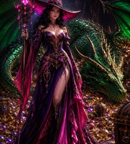 Sorceress And Her Dragon