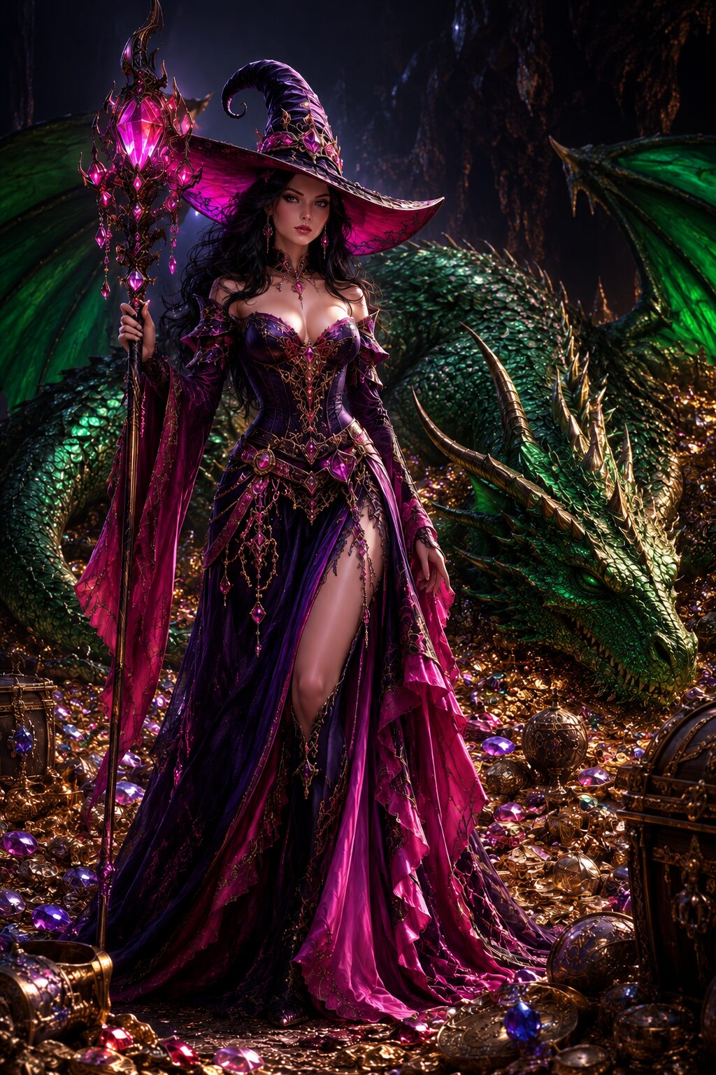 Sorceress And Her Dragon