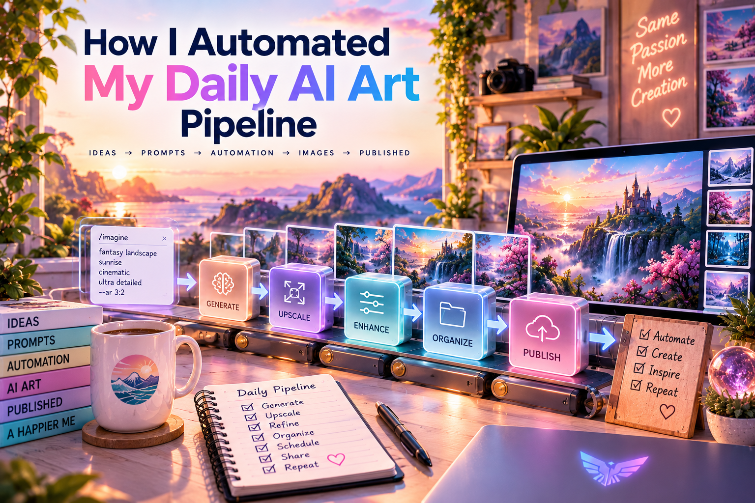 How I Automated My Daily AI Art Pipeline