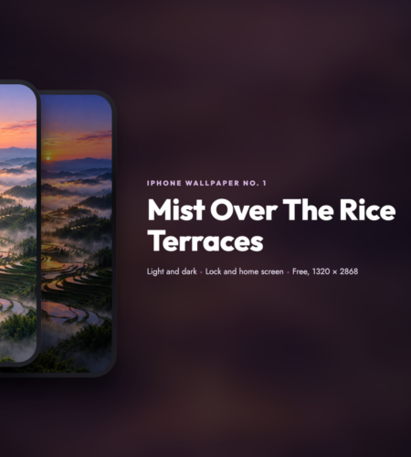 iPhone Wallpaper No. 1: Mist Over The Rice Terraces