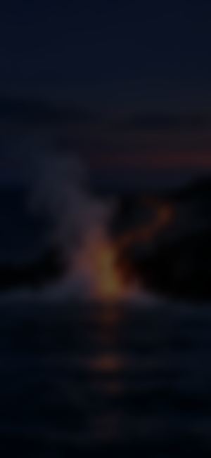 Lava Meets The Sea At Dusk, dark home screen