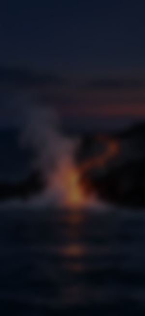 Lava Meets The Sea At Dusk, light home screen