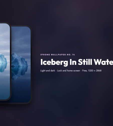 iPhone Wallpaper No. 14: Iceberg In Still Water