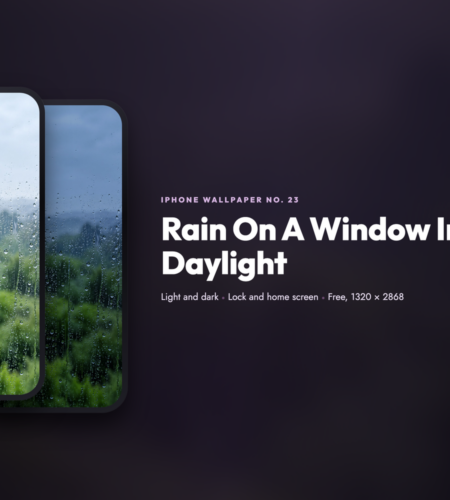 iPhone Wallpaper No. 23: Rain On A Window In Daylight