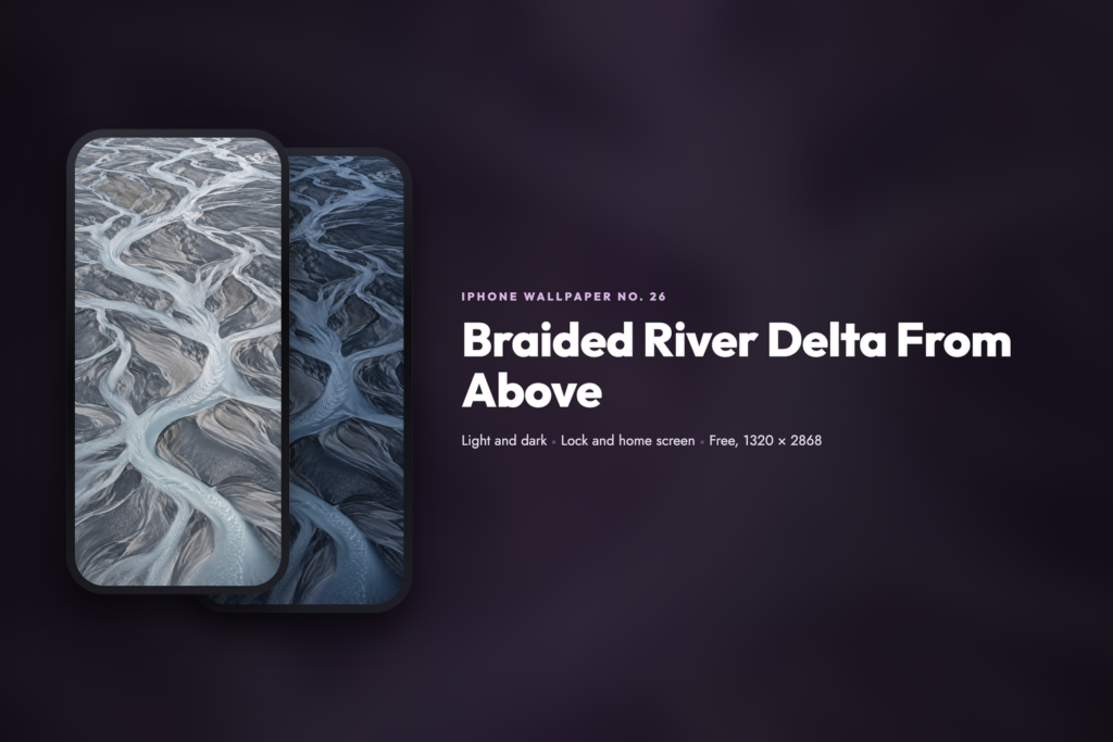 Braided River Delta From Above, share card