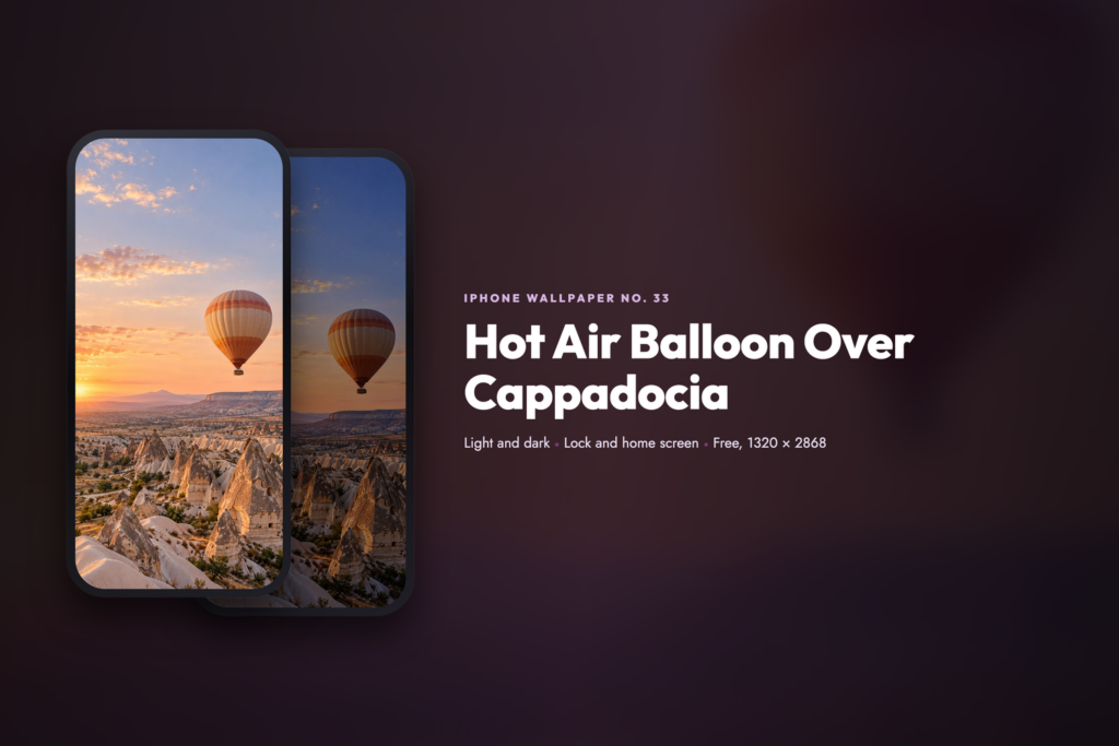 Hot Air Balloon Over Cappadocia, share card