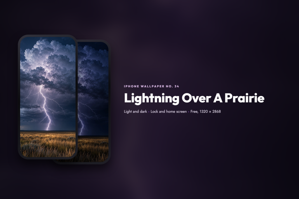 Lightning Over A Prairie, share card
