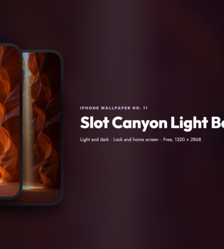 iPhone Wallpaper No. 11: Slot Canyon Light Beam